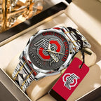 Ohio State Buckeyes Football Alloy Luxury Quartz Watch – TANTN15606