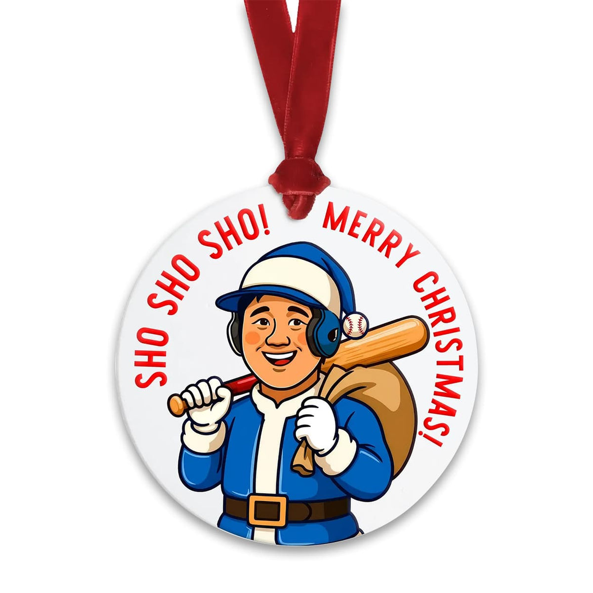 Ohtani Sho Sho Sho Merry Christmas Ornament