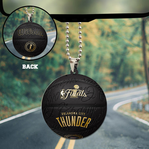 Oklahoma City Thunder 2025 NBA Champions Custom shape 2-sided Acrylic Car Ornament – TANTN 13844