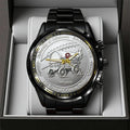 Oklahoma Sooners Football 130th Anniversary 2025 Black Stainless Steel Watch – TANTN17820