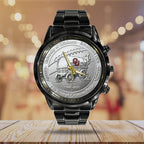 Oklahoma Sooners Football 130th Anniversary 2025 Black Stainless Steel Watch – TANTN17820