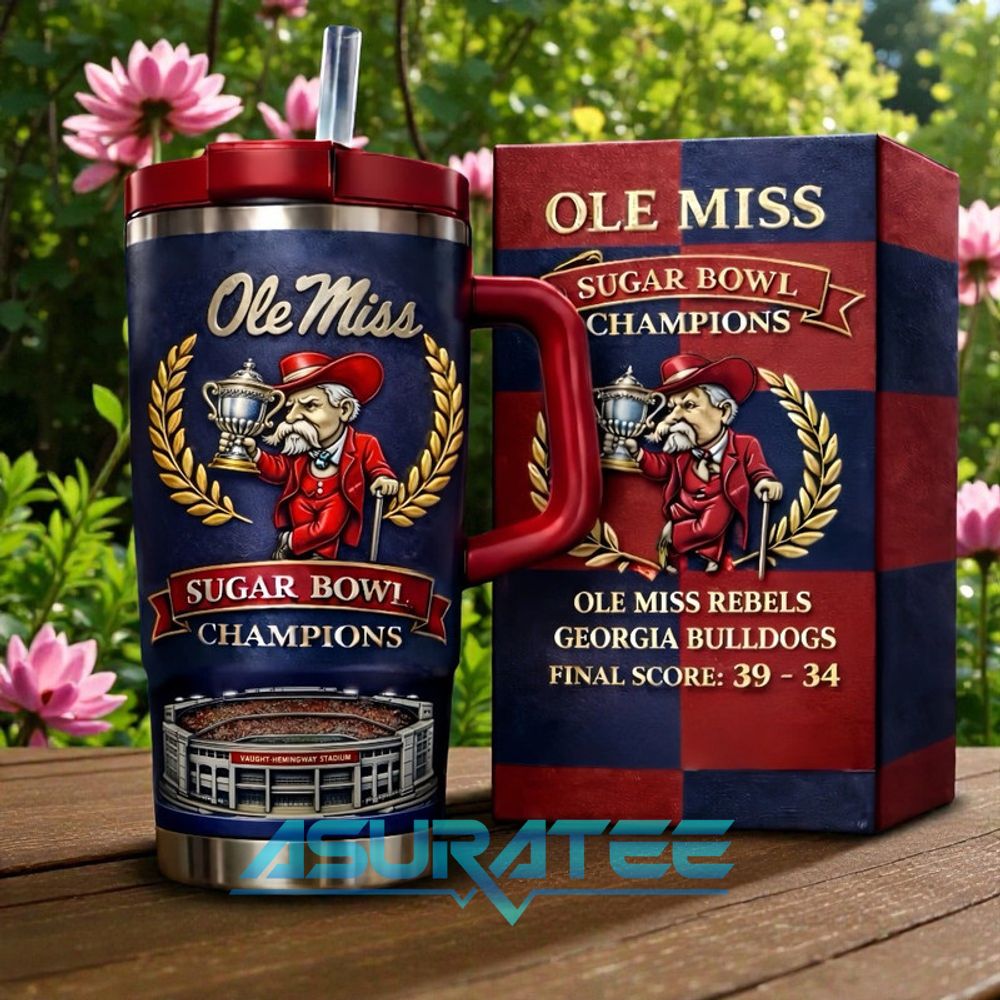Ole Miss Rebels Sugar Bowl Champions 2026 YETI Tumbler