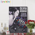 Olivia Rodrigo Guts World Tour 2024 Poster Canvas Art