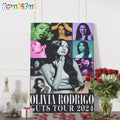 Olivia Rodrigo Guts World Tour Poster Canvas, Guts Tour 2024 Poster Canvas Art