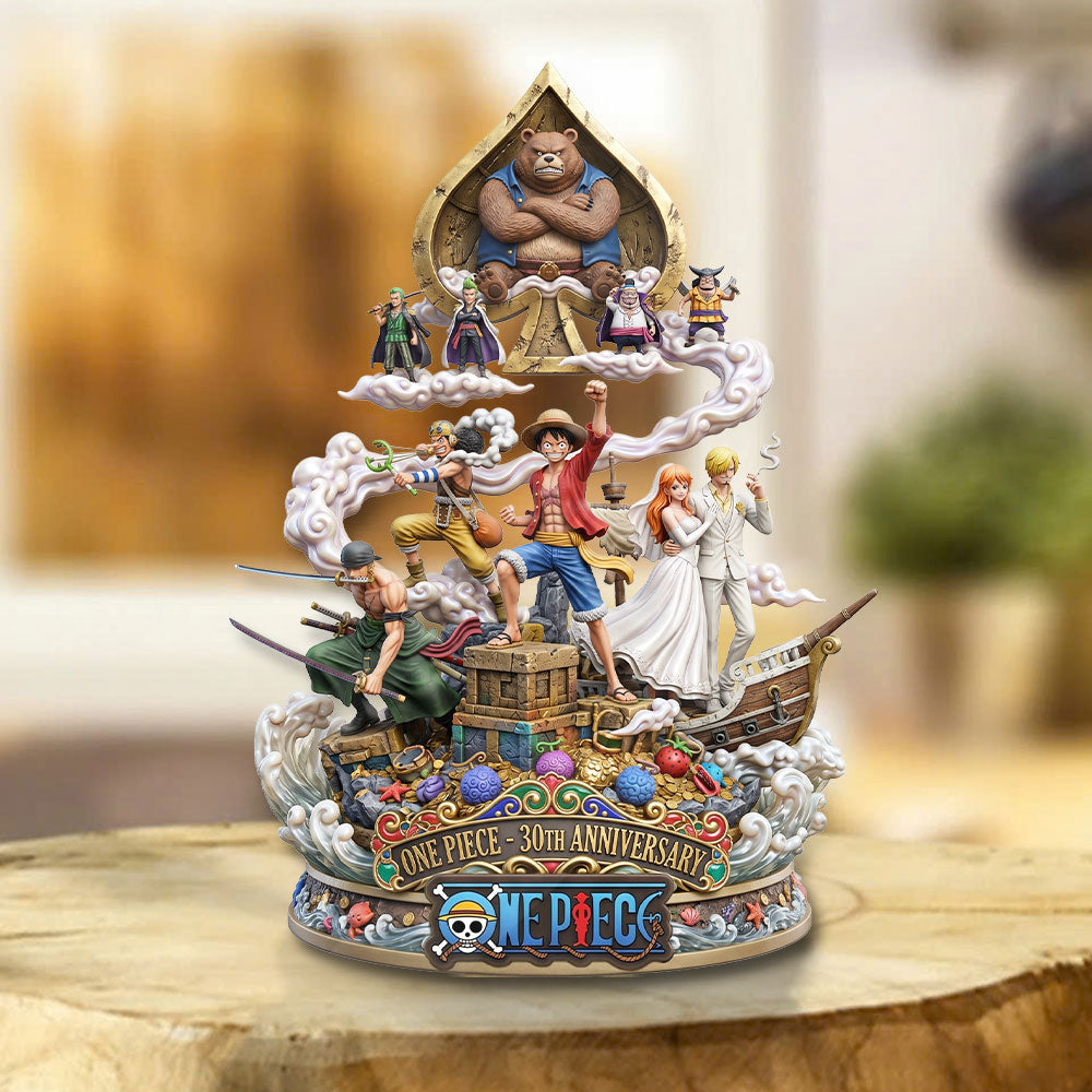 One Piece 30th Anniversary Custom Shape Acrylic Plaque – TMTHU6981