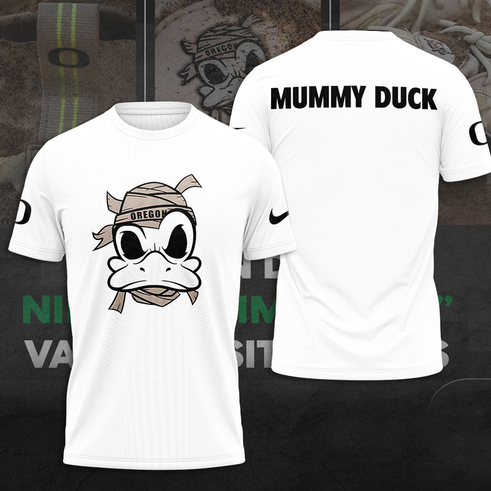 Oregon Ducks Football 2025 Mummy Duck 3D Apparel – TANTN16718
