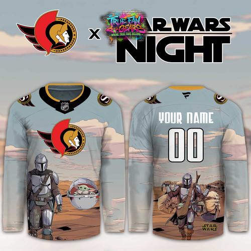 Ottawa Senators Star Wars Night 2026 Limited Personalized Hockey Jersey