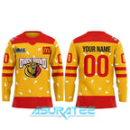 Owen Sound Attack Warmin up in Ronald Mcdonald House Hockey Jersey