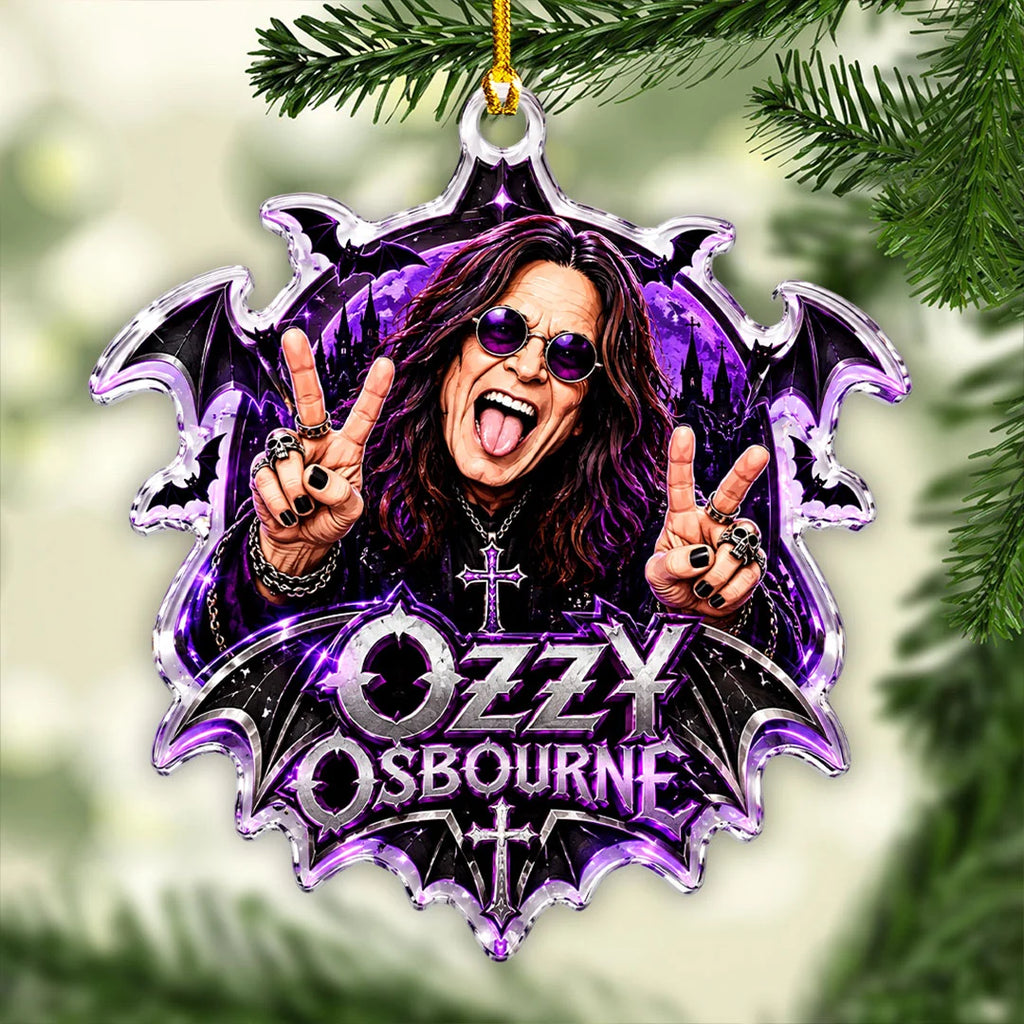 Ozzy Osbourne Custom Shape 2-side Printed Acrylic Ornament – GNE8805