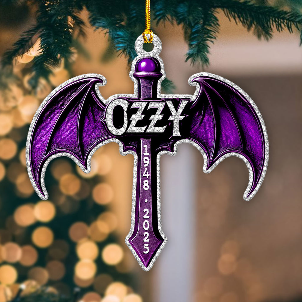 Ozzy Osbourne Custom Shape 2-sided Acrylic Ornament – HOATT15039