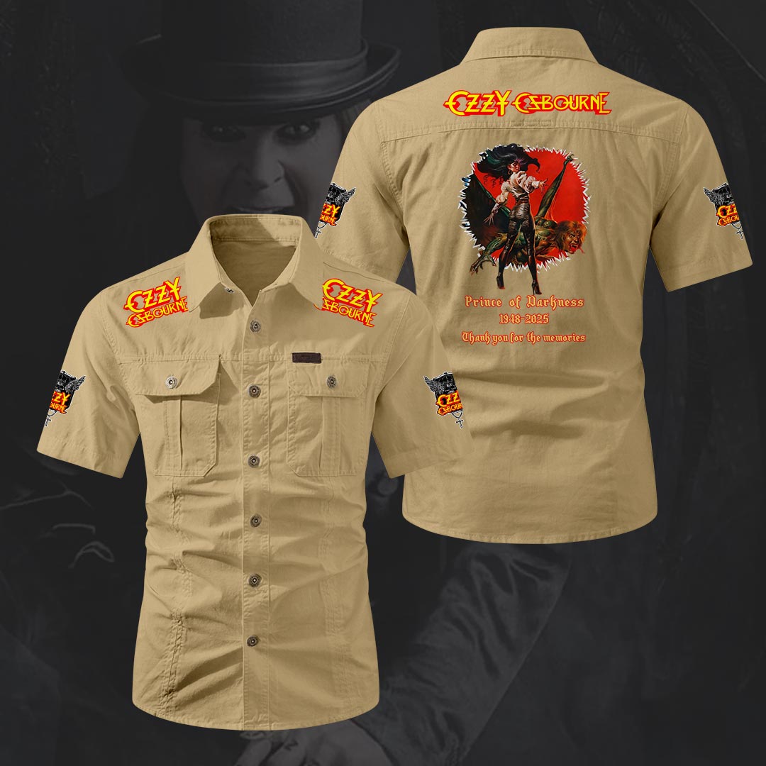 Ozzy Osbourne 2D Short Sleeve Mechanic Shirt – HOATT20164