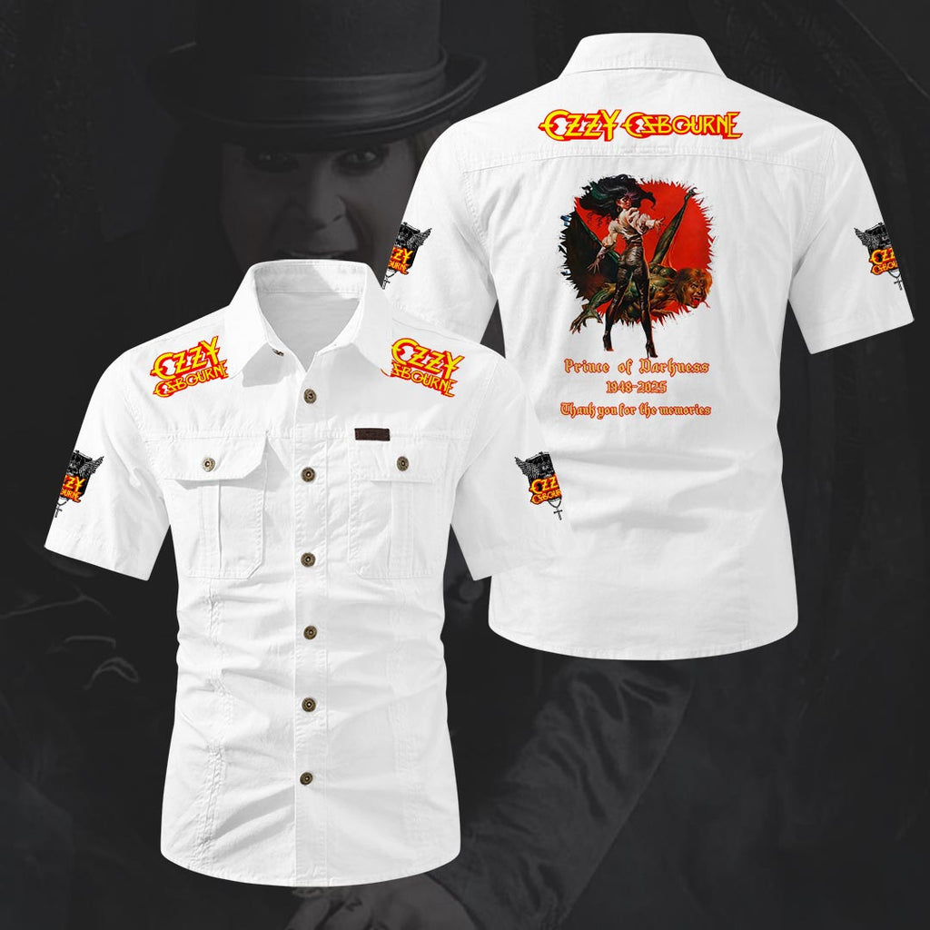 Ozzy Osbourne 2D Short Sleeve Mechanic Shirt – HOATT20164