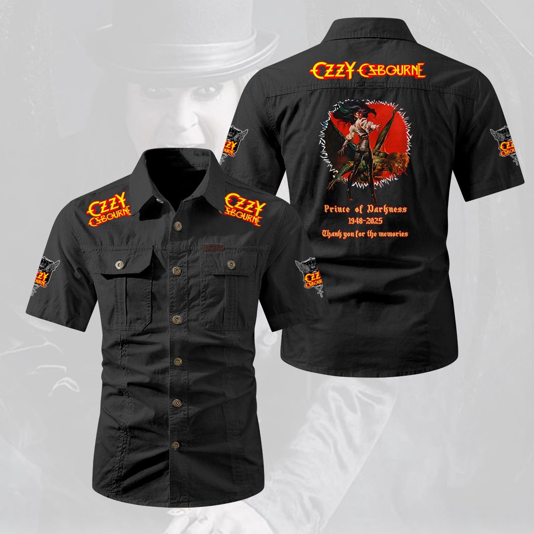Ozzy Osbourne 2D Short Sleeve Mechanic Shirt – HOATT20164