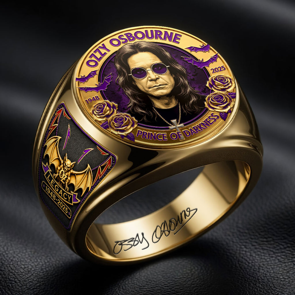 Ozzy Osbourne 3D Engraved Ring – HOATT18359
