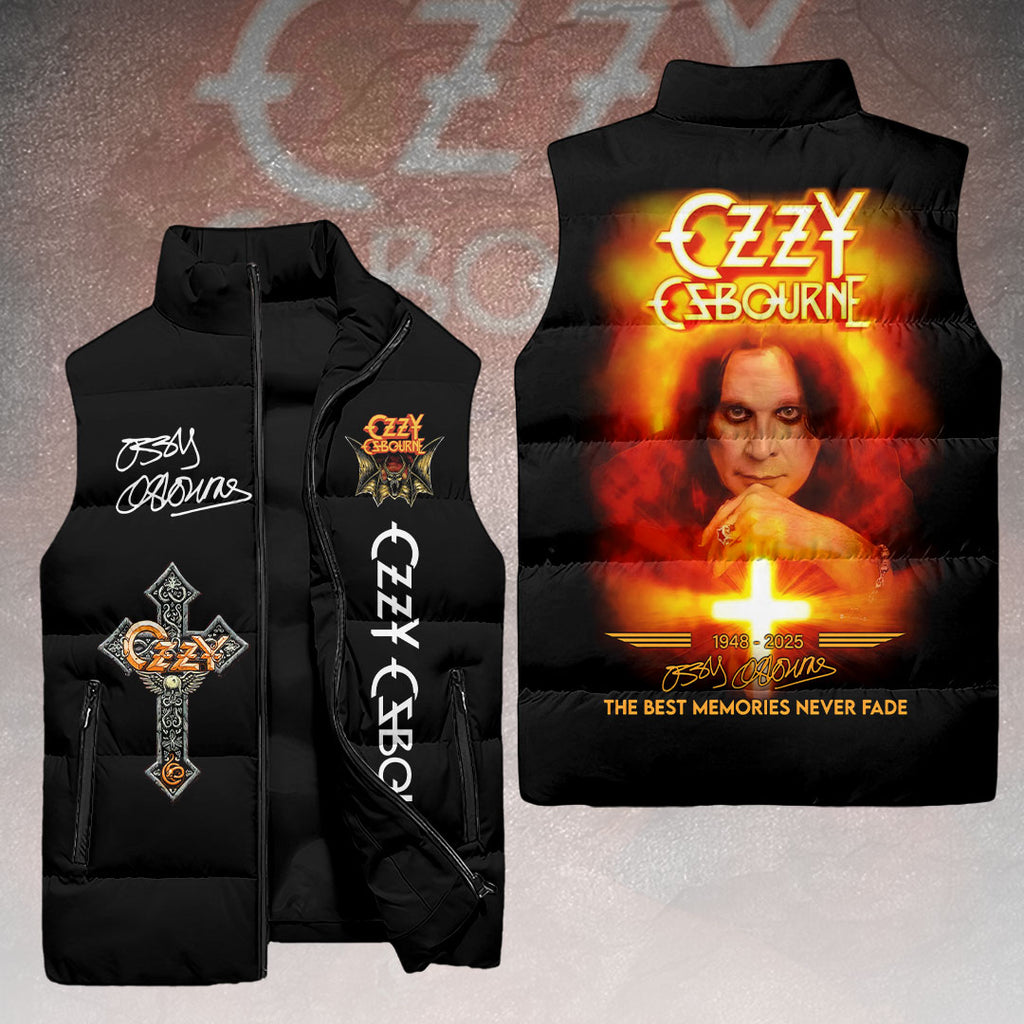 Ozzy Osbourne 3D Sleeveless Down Jacket – HOATT14977