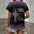 Ozzy Osbourne 3D Women's V-Neck T-Shirt – HOATT18476