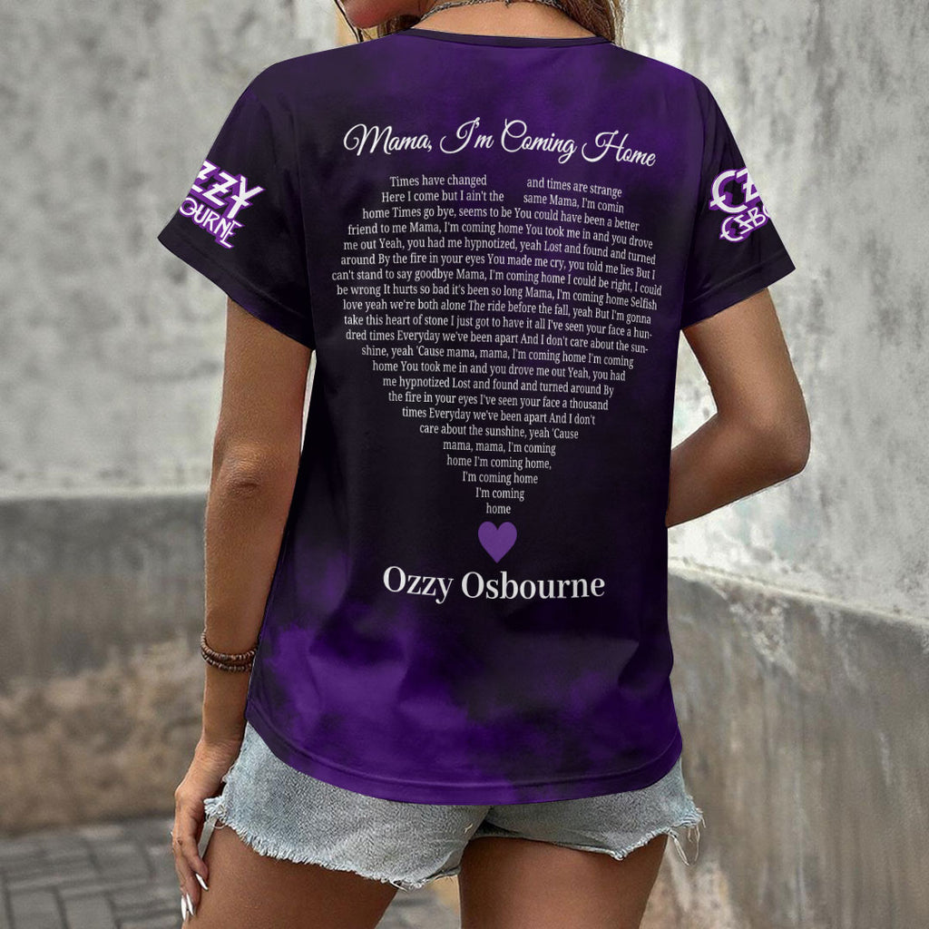 Ozzy Osbourne 3D Women's V-Neck T-Shirt – HOATT17524