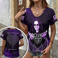 Ozzy Osbourne 3D Women's V-Neck T-Shirt – HOATT17524