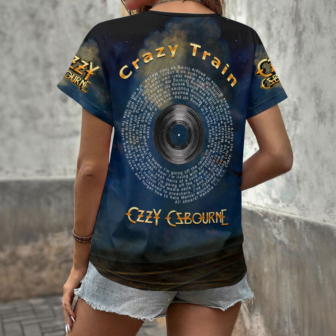 Ozzy Osbourne 3D Women's V-Neck T-Shirt – HOATT17729
