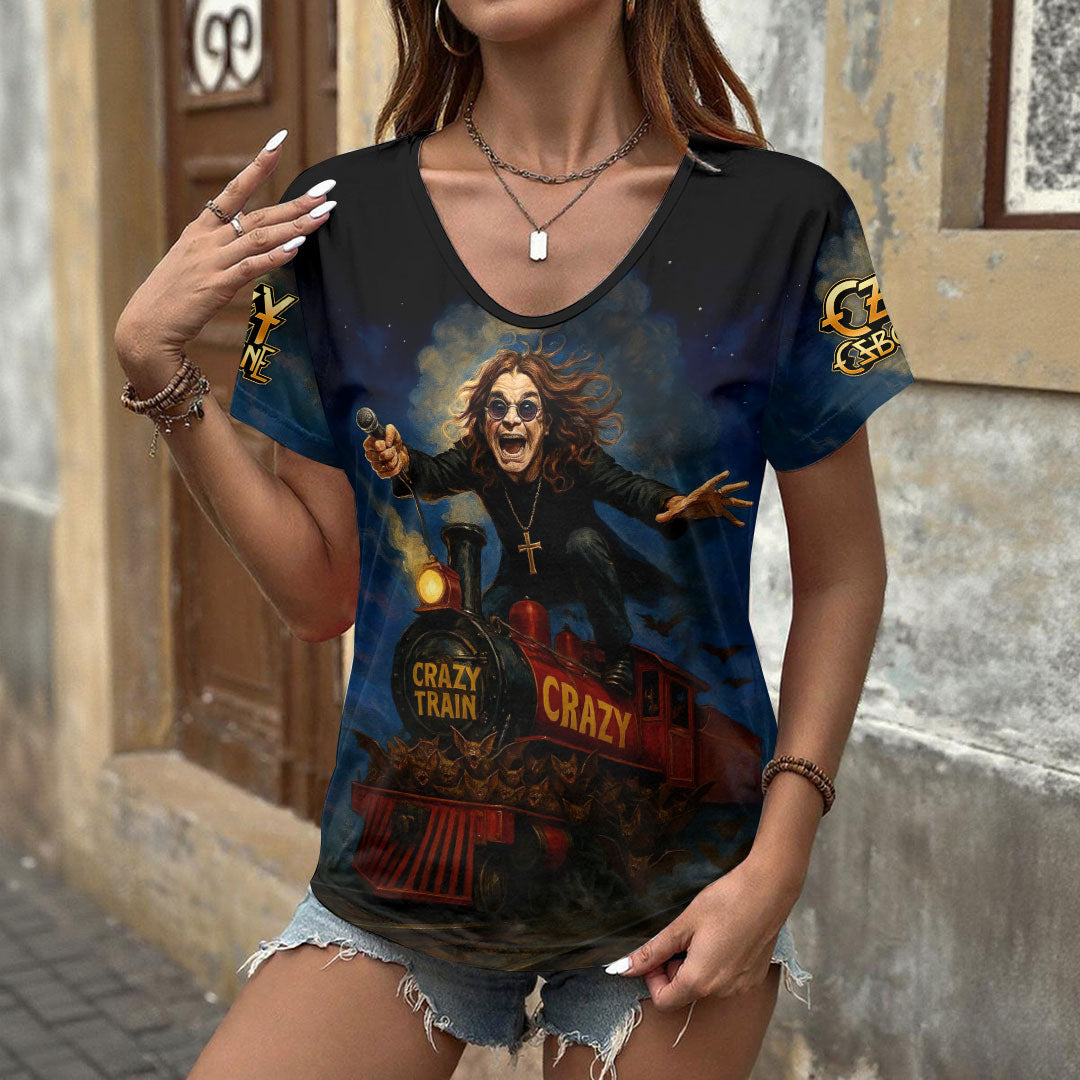 Ozzy Osbourne 3D Women's V-Neck T-Shirt – HOATT17729