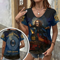 Ozzy Osbourne 3D Women's V-Neck T-Shirt – HOATT17729