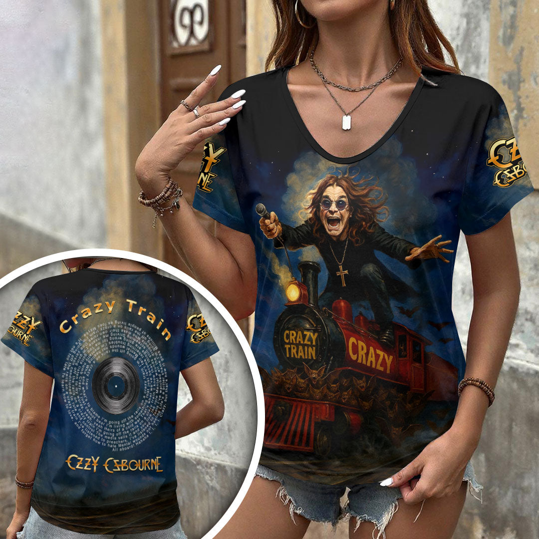 Ozzy Osbourne 3D Women's V-Neck T-Shirt – HOATT17729