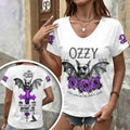 Ozzy Osbourne 3D Women's V-Neck T-Shirt – HOATT18604