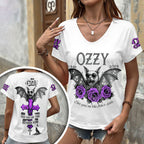 Ozzy Osbourne 3D Women's V-Neck T-Shirt – HOATT18604