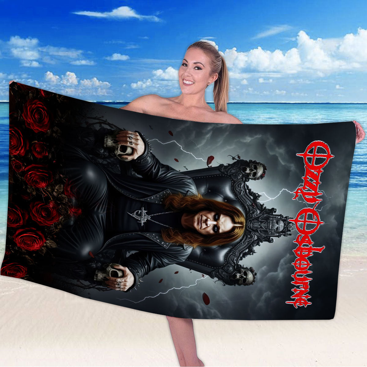 Ozzy Osbourne Rectangle Beach Towel – HOATT18427