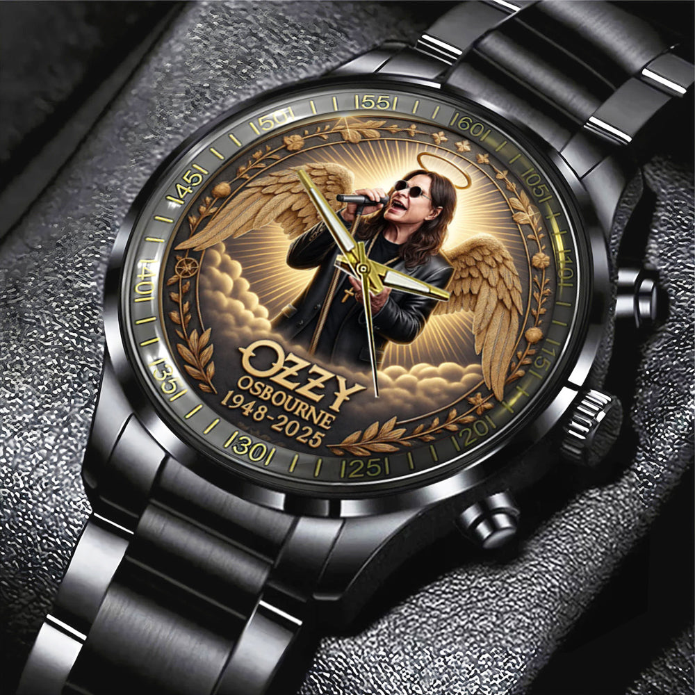 Ozzy Osbourne Black Stainless Steel Watch – MAITM 12270