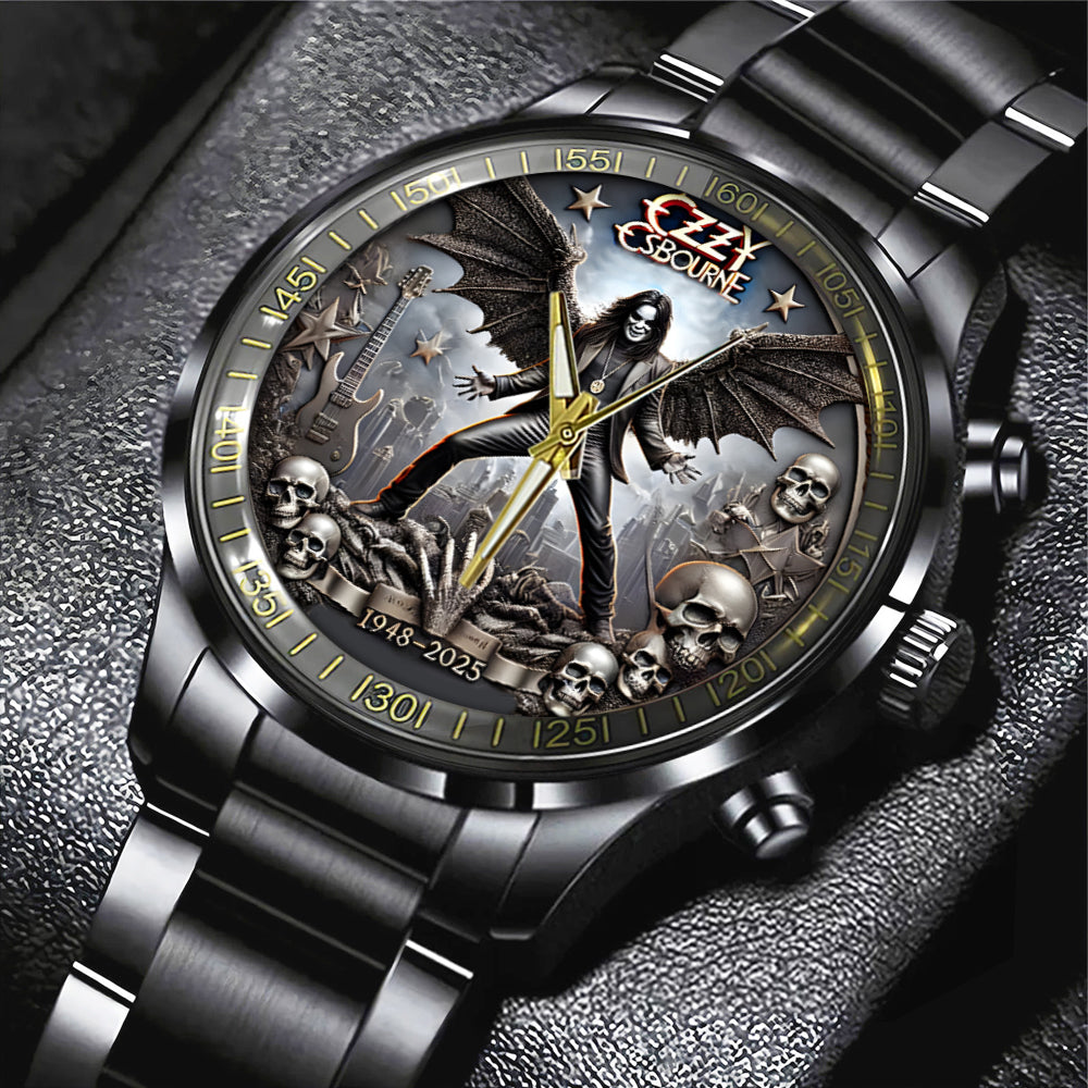 Ozzy Osbourne Black Stainless Steel Watch – TANTN 14801
