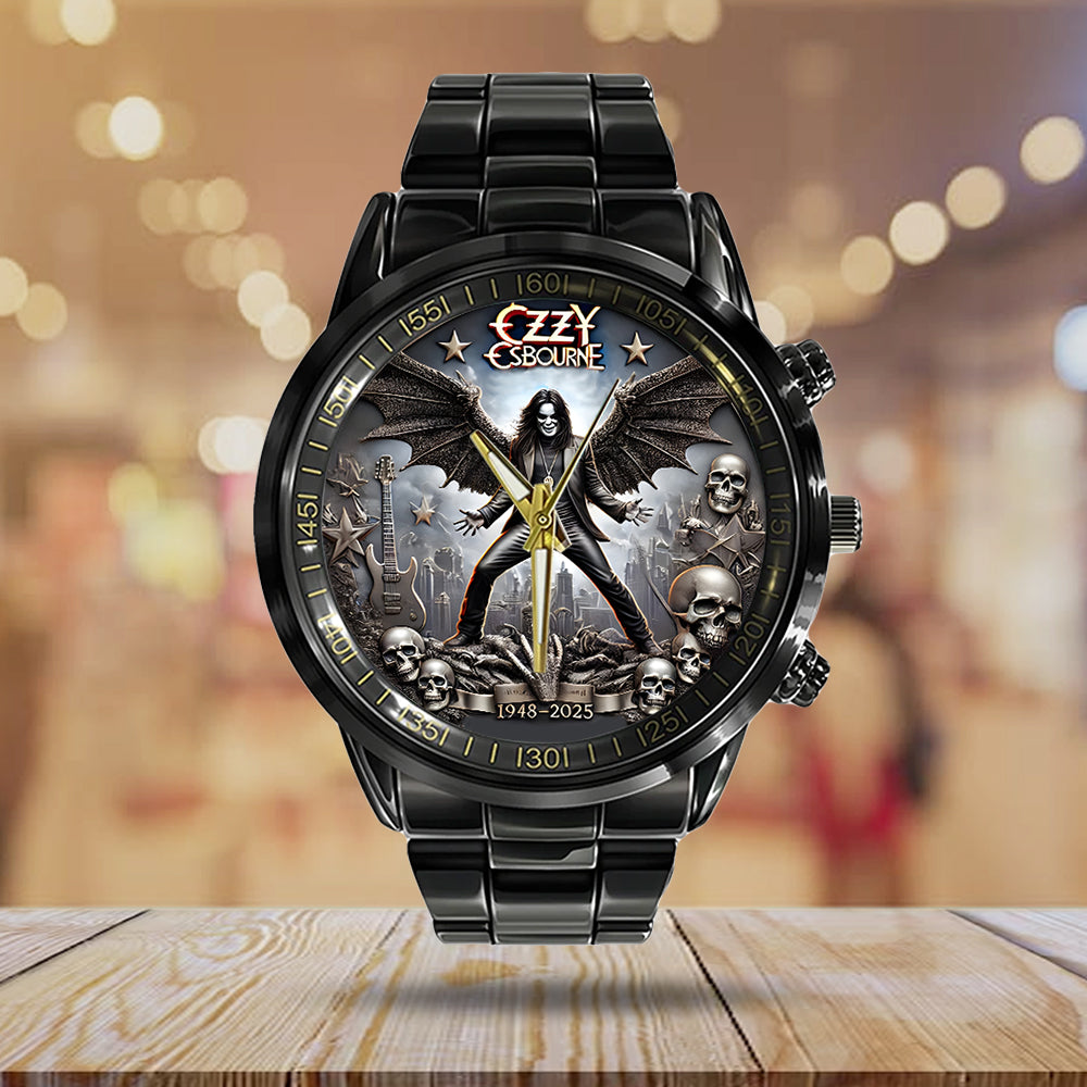 Ozzy Osbourne Black Stainless Steel Watch – TANTN 14801