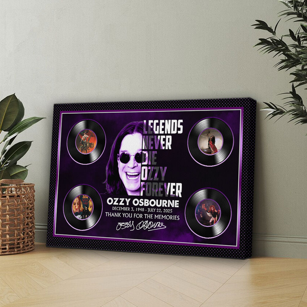 Ozzy Osbourne Rectangle Canvas With Inner Frame – HOATT13240
