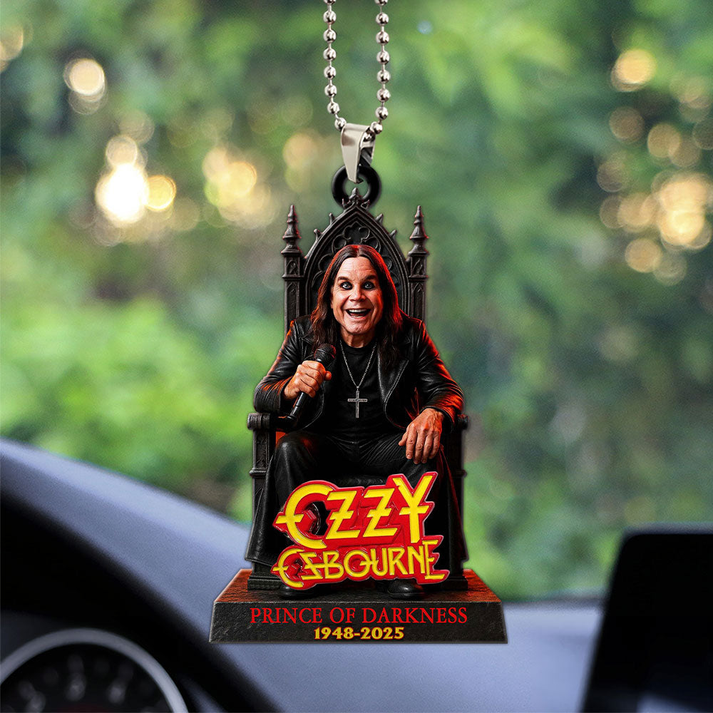 Ozzy Osbourne Custom Shape 1-sided Acrylic Car Ornament – MAITM 12299