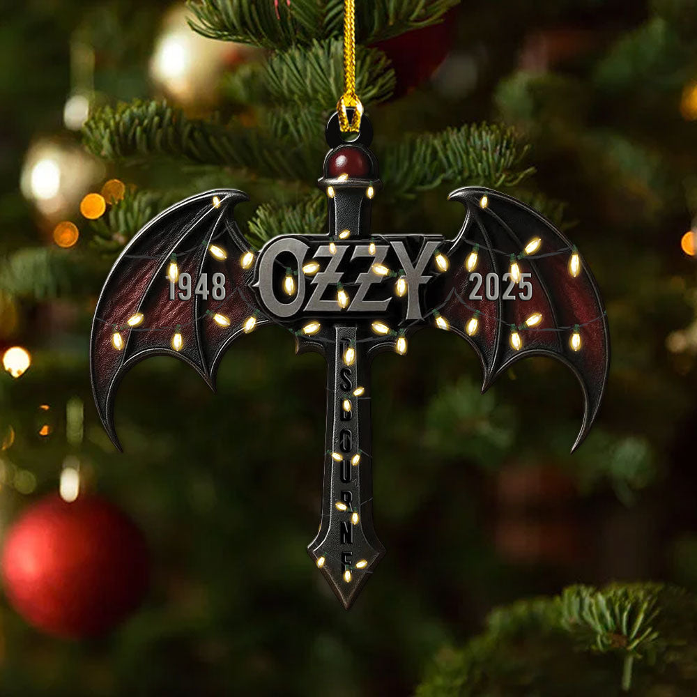 Ozzy Osbourne Custom Shape 1-side Printed Acrylic Ornament – MAITM12697