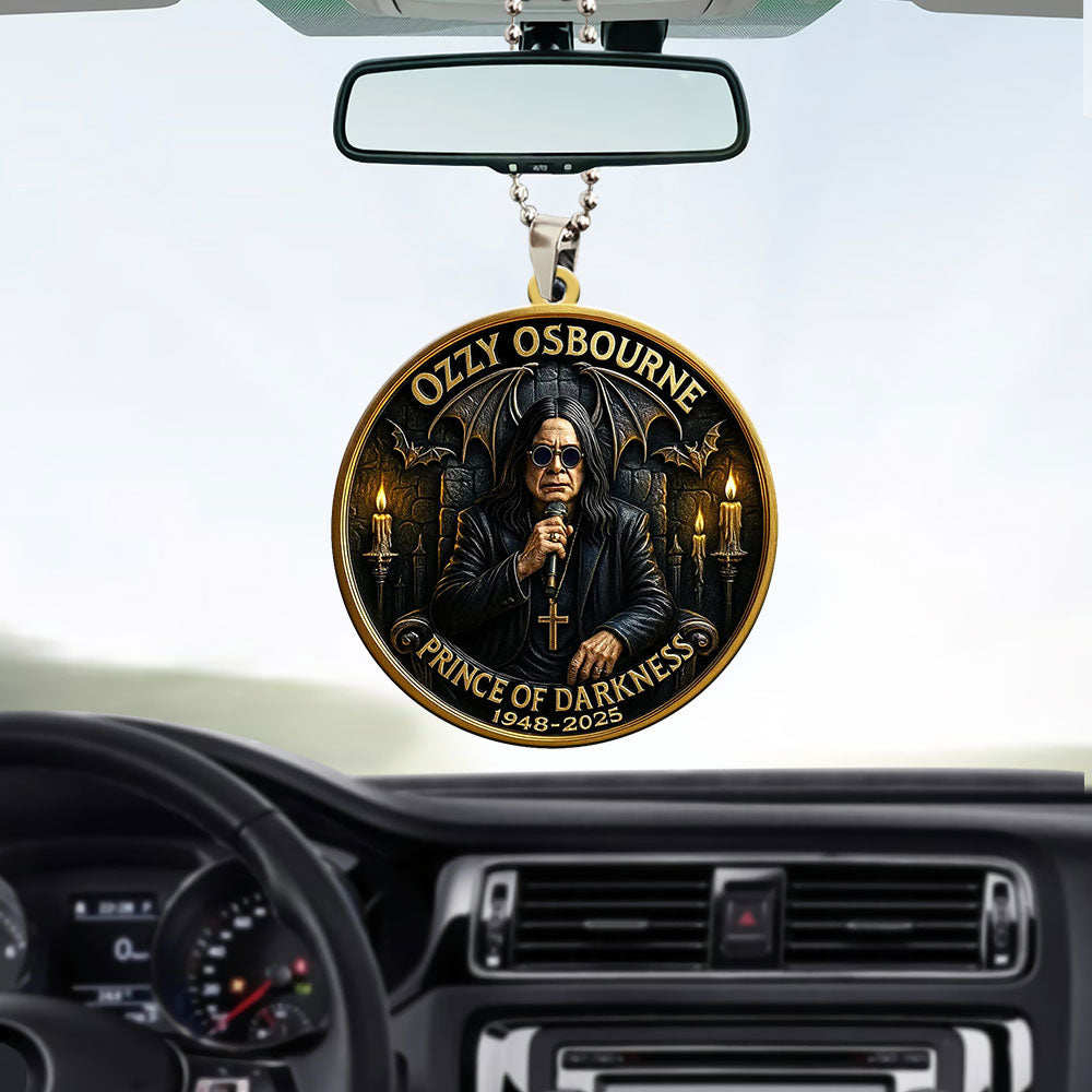 Ozzy Osbourne Custom shape 2-sided Acrylic Car Ornament – MAITM 12428