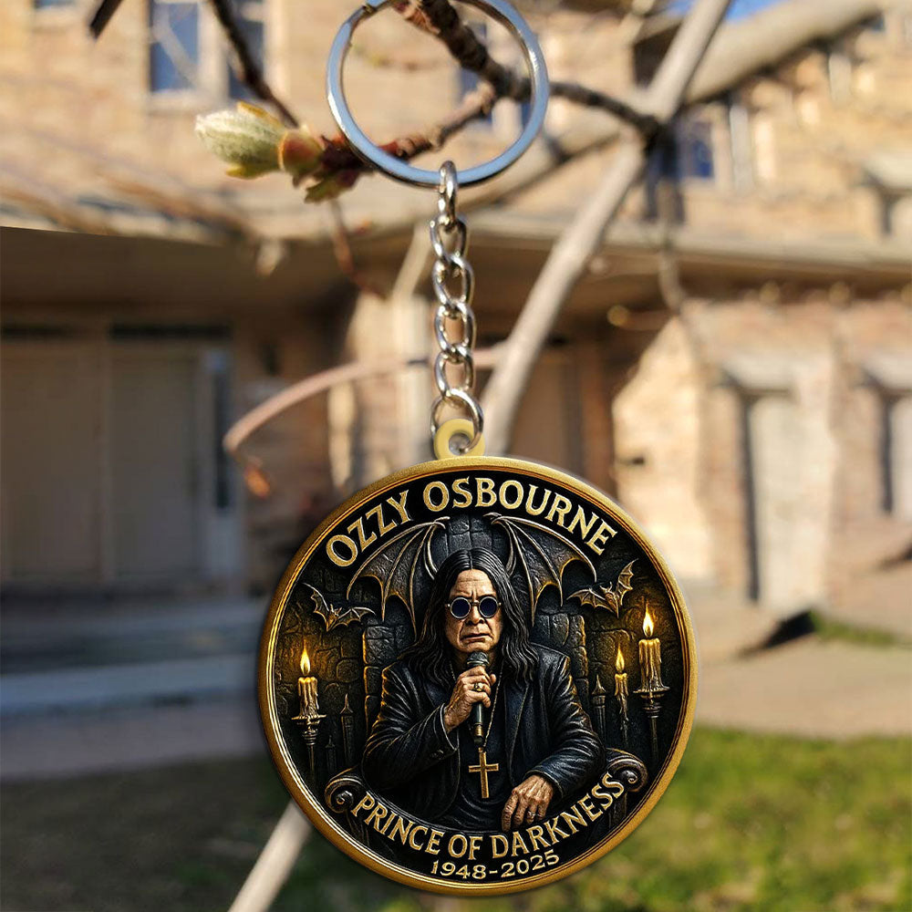 Ozzy Osbourne Custom Shape 2-sided Keychain – MAITM 12429