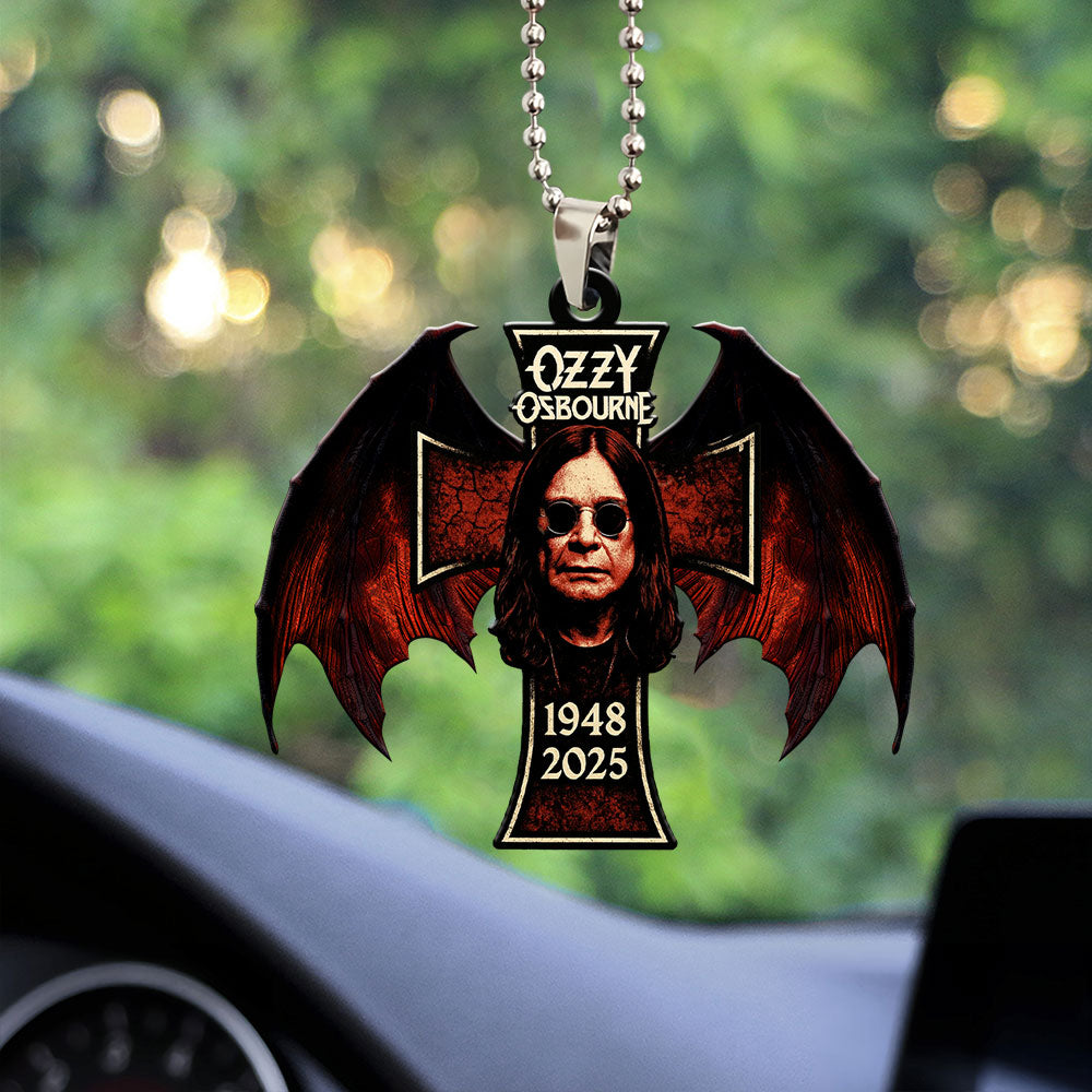 Ozzy Osbourne Custom Shape 1-sided Acrylic Car Ornament – GNE NEW576