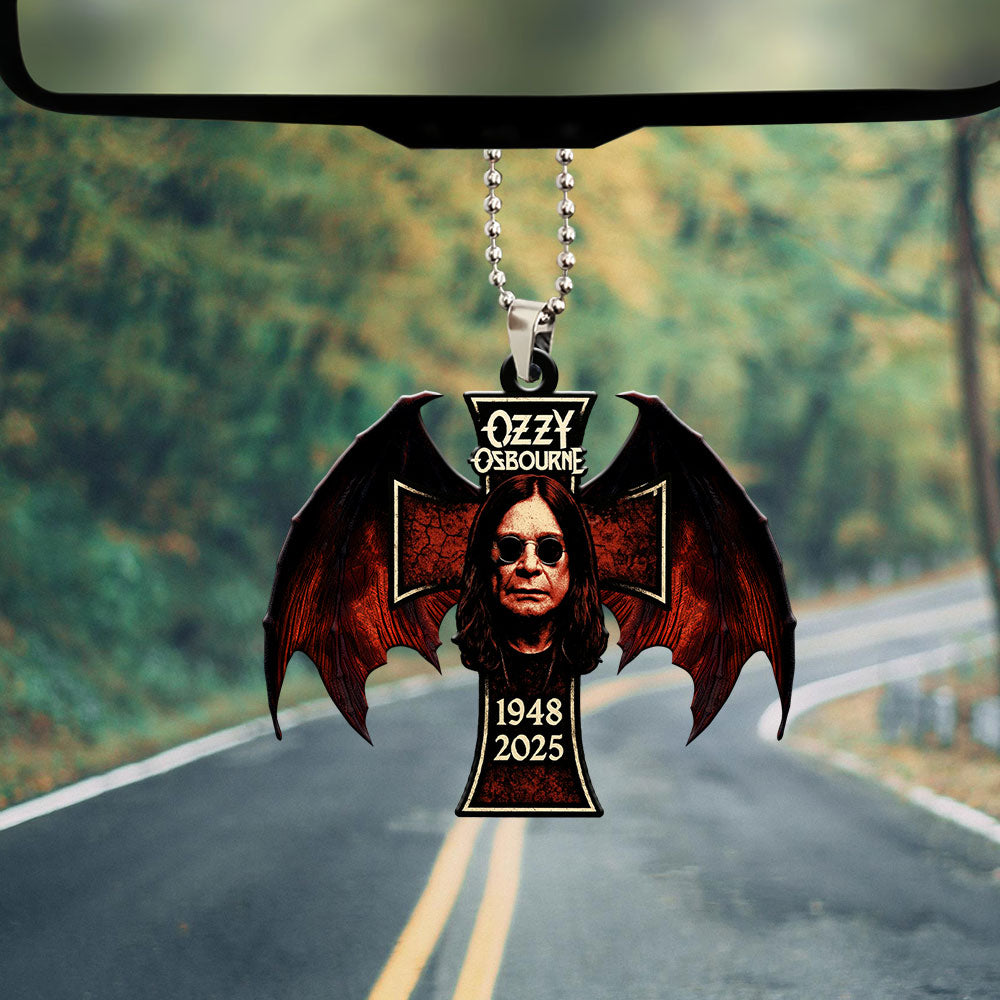 Ozzy Osbourne Custom Shape 1-sided Acrylic Car Ornament – GNE NEW576