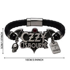 Ozzy Osbourne Leather Bracelet with Charms – MAITMDROP142