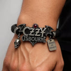 Ozzy Osbourne Leather Bracelet with Charms – MAITMDROP142