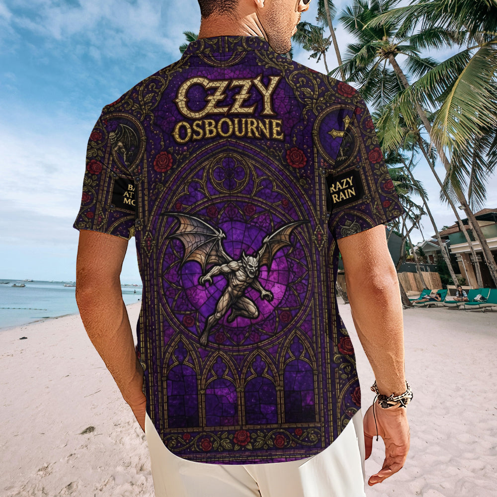 Ozzy Osbourne Short Sleeve Button-Down Shirt – TMTHU7792