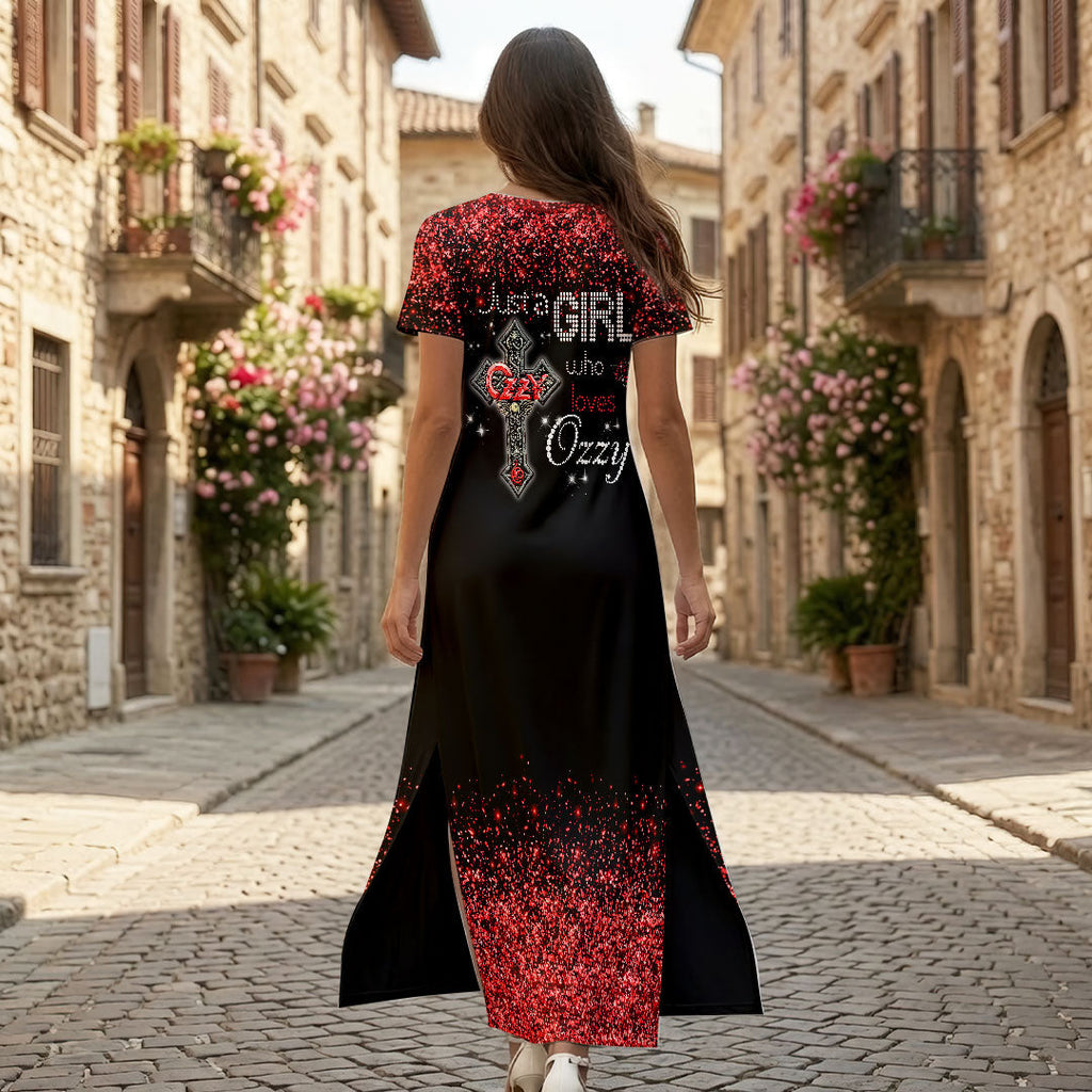 Ozzy Osbourne Short Sleeve Maxi Dress – HOATT19469