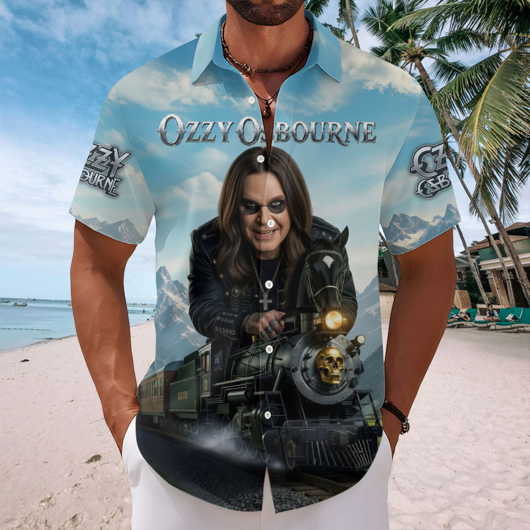 Ozzy Osbourne Short Sleeve Button-Down Shirt – HOATT19140