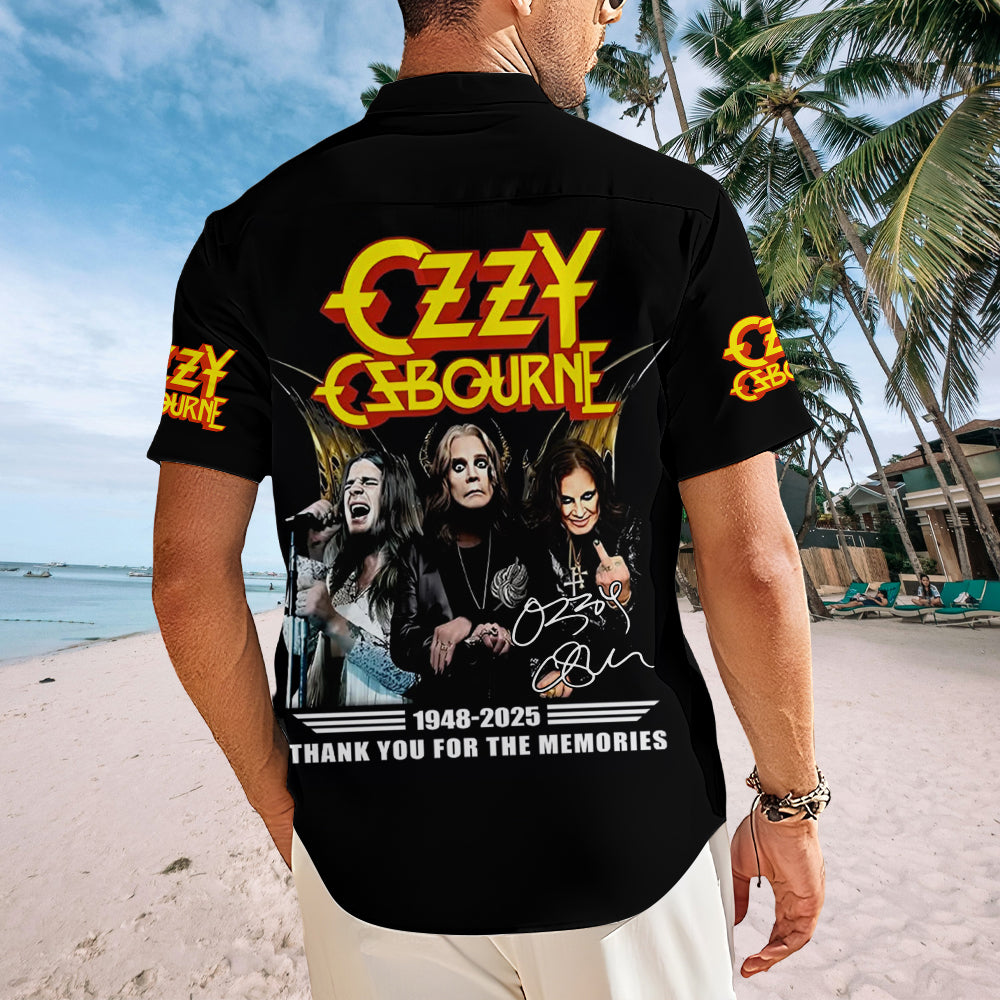 Ozzy Osbourne Short Sleeve Button-Down Shirt – MAITM 12321