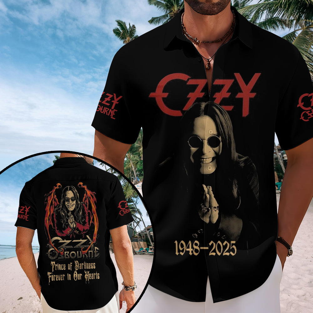 Ozzy Osbourne Short Sleeve Button-Down Shirt – MAITM 12365