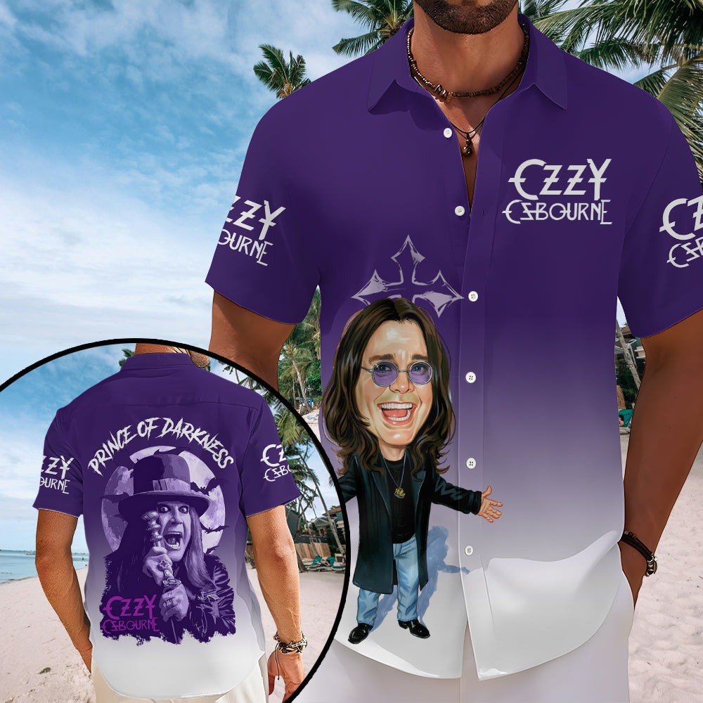 Ozzy Osbourne Short Sleeve Button-Down Shirt – MAITM 12390