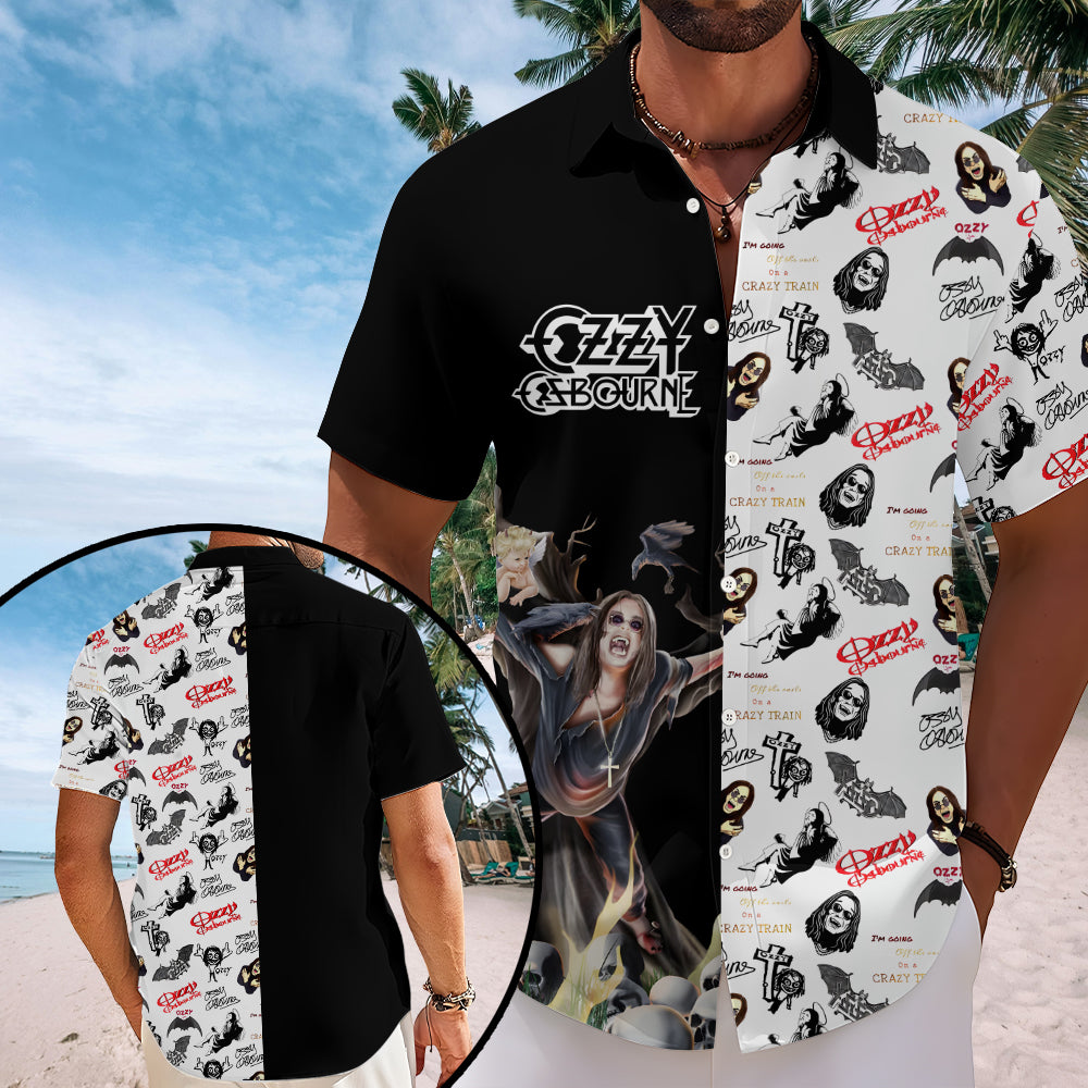 Ozzy Osbourne Short Sleeve Button-Down Shirt – MAITM 12393