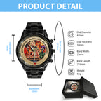 Ozzy Osbourne: The Ultimate Sin 40th Anniversary Black Stainless Steel Watch – TMTHU4982