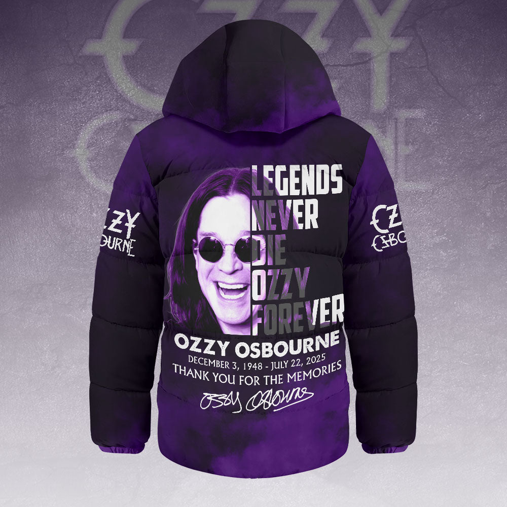 Ozzy Osbourne Thickened Down Hoodd Jacket – HOATT14960
